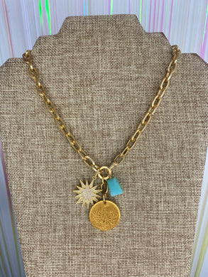 Chunky Charm Necklace