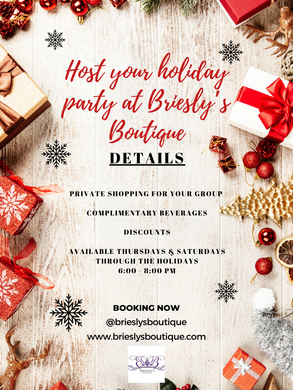 HOLIDAY PARTY BOOKING